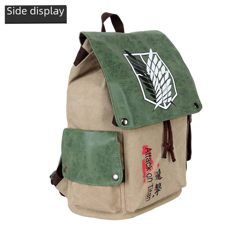 Anime Canvas Backpack - Attack on Titan, Tokyo Revengers, One Piece