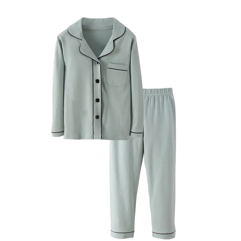 Children's Long-Sleeved Casual Pajama Set (Parent-Child)