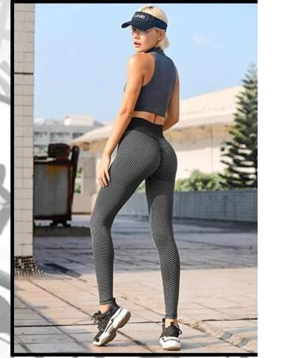 Jacquard Bubble Yoga Pants for Women in Europe & America