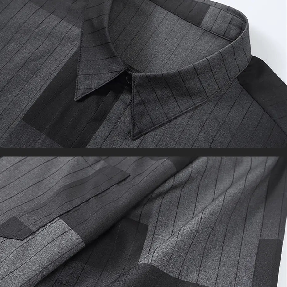 Trendy Plus Size Men's Short-Sleeved Shirt for Summer