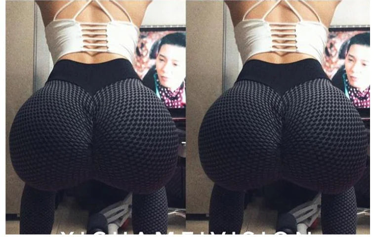 Jacquard Bubble Yoga Pants for Women in Europe & America