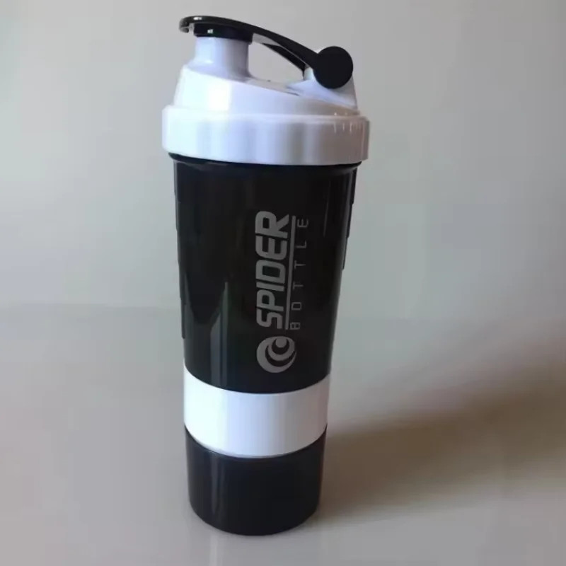 500ML Shaker Cups Portable Protein Powder Shaker Water Bottles Outdoor Sports Milkshake Kettle Gym Fitness Mixing Shake Cup