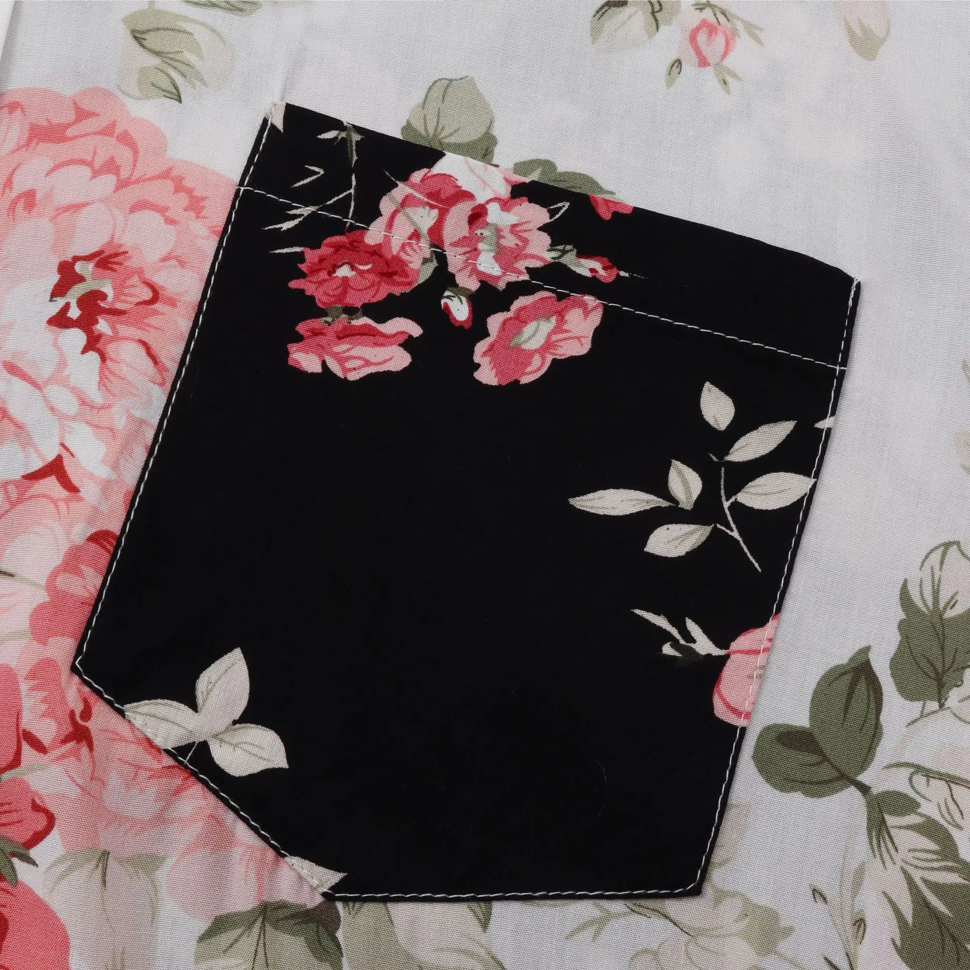 Men's Floral Short-Sleeved Hawaiian Beach Shirt