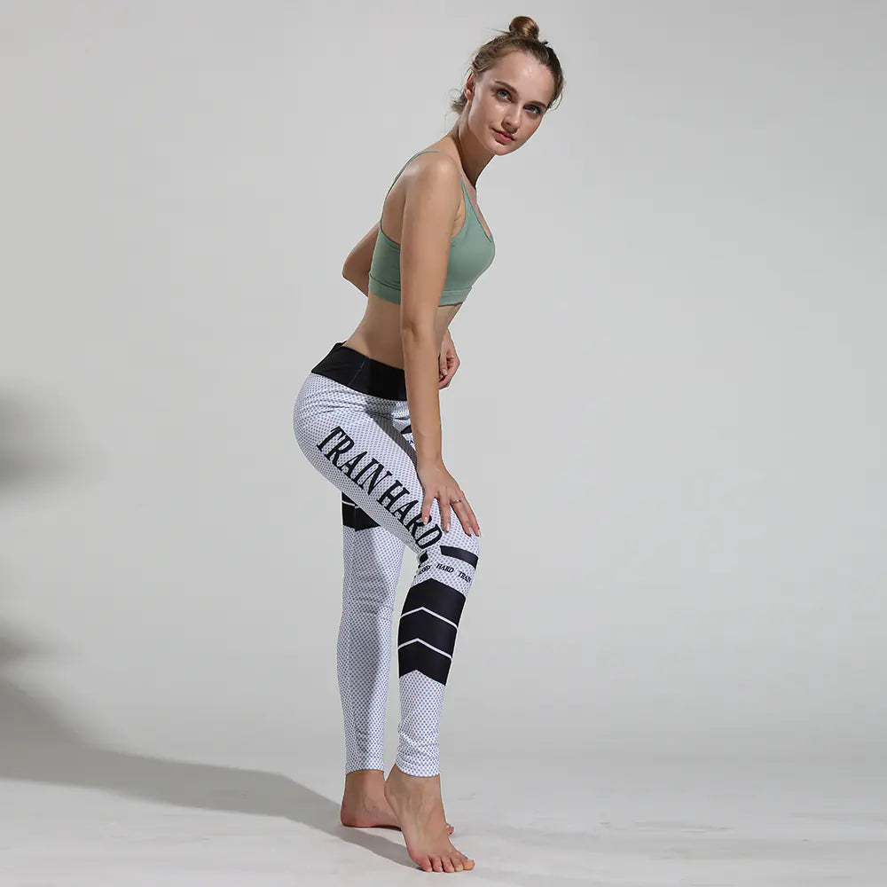 Lettered Sports Pants, Yoga Pants, Leggings