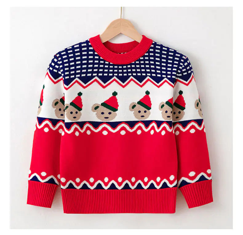 Children's Christmas Sweaters in Viscose and Cotton